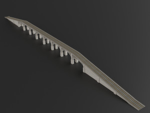 bridge set kitbash and bridge preset pbr 3D Model