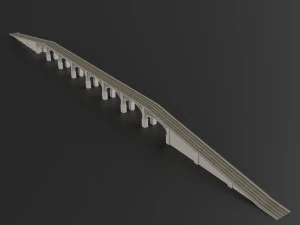 bridge set kitbash and bridge preset pbr 3D Model