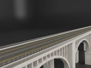bridge set kitbash and bridge preset pbr 3D Model