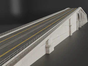 bridge set kitbash and bridge preset pbr 3D Model