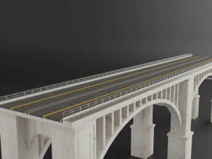 bridge set kitbash and bridge preset pbr 3D Model