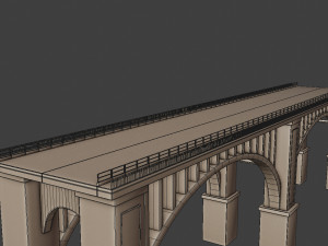 bridge set kitbash and bridge preset pbr 3D Model
