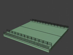 bridge set kitbash and bridge preset pbr 3D Model