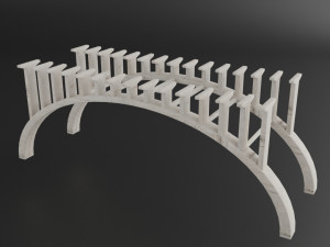 bridge set kitbash and bridge preset pbr 3D Model