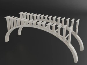 bridge set kitbash and bridge preset pbr 3D Model