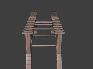 bridge set kitbash and bridge preset pbr 3D Model