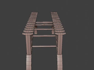 bridge set kitbash and bridge preset pbr 3D Model