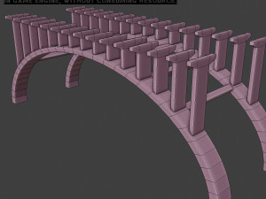 bridge set kitbash and bridge preset pbr 3D Model