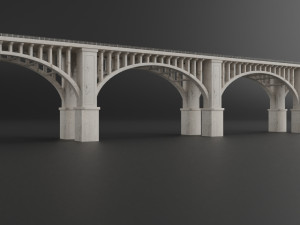 bridge set kitbash and bridge preset pbr 3D Model