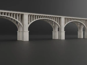 bridge set kitbash and bridge preset pbr 3D Model