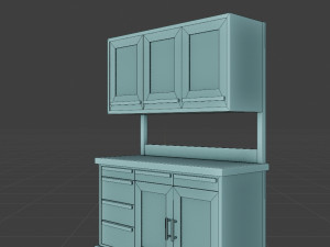 medical storage furniture set Model 3D
