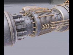spacecraft spaceship scifi Modelo 3D