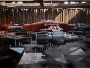 spaceship scifi pbr realistic 3D Model