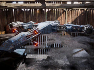 spaceship scifi pbr realistic 3D Model