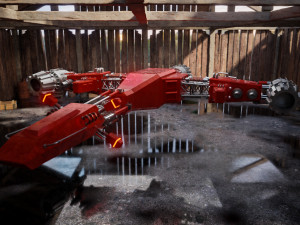 spaceship scifi pbr realistic Modelo 3D