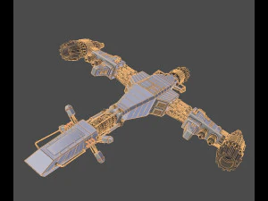 spaceship scifi pbr realistic 3D Model