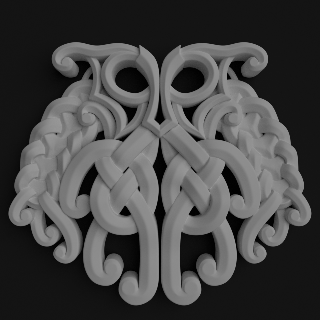 celtic head 3D 模型 .c4d .max .obj .3ds .fbx .stl .blend 