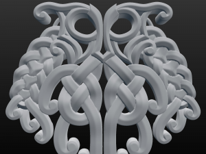celtic head 3D 模型