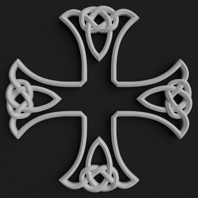celtic pattern 3D Model .c4d .max .obj .3ds .fbx .stl .blend 