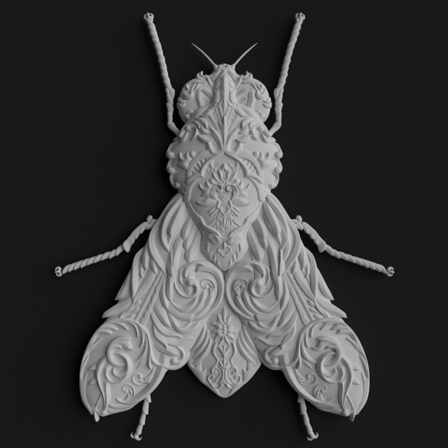 victorian fly Modèle 3D .c4d .max .obj .3ds .fbx .stl .blend 