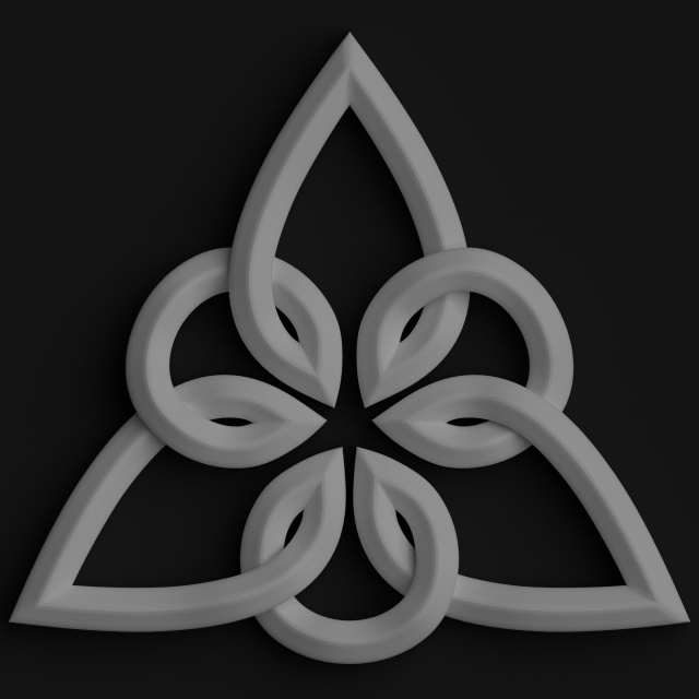 celtic pattern 8 3D Model .c4d .max .obj .3ds .fbx .stl .blend 