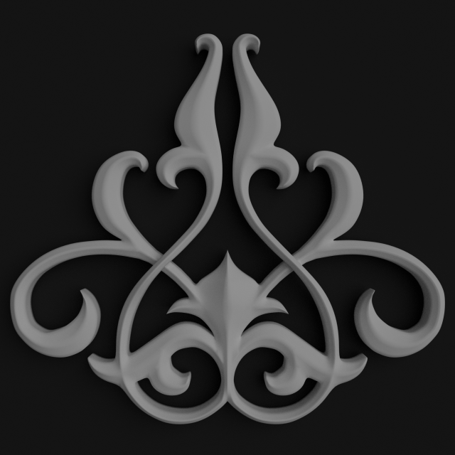 victorian ornament 2 3Dモデル .c4d .max .obj .3ds .fbx .stl .blend 