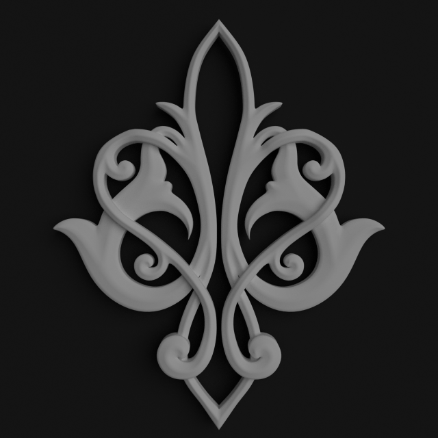 victorian ornament 3 3Dモデル .c4d .max .obj .3ds .fbx .stl .blend 