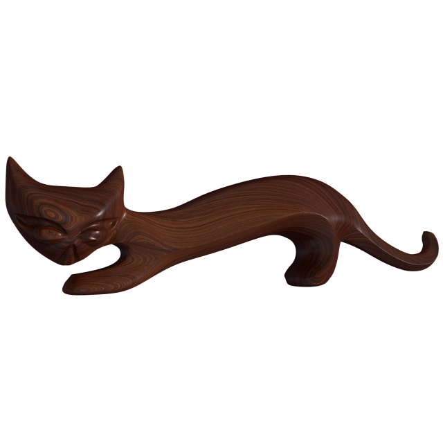 cat 3D 模型 .c4d .max .obj .3ds .fbx .stl .blend 