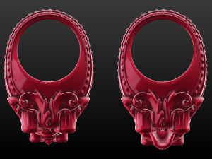 two rings 3D प्रिंट मॉडल
