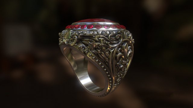 ring l6 3D 프린트 모델 .c4d .max .obj .3ds .fbx .stl .blend 