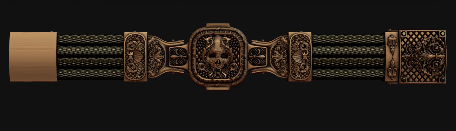 bracelet l3 3D Print Model .c4d .max .obj .3ds .fbx .stl .blend 