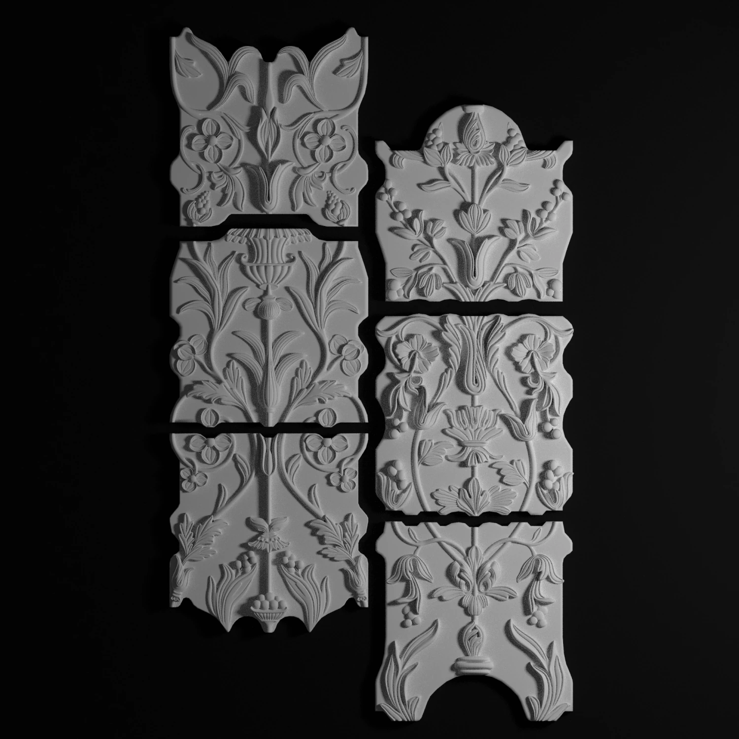 seamless panel 3D Model .c4d .max .obj .3ds .fbx .stl .blend