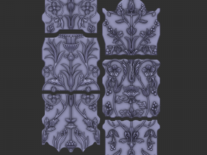 seamless panel 3D 모델