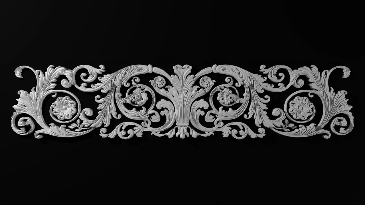 victorian ornament 3D Model .c4d .max .obj .3ds .fbx .stl .blend 