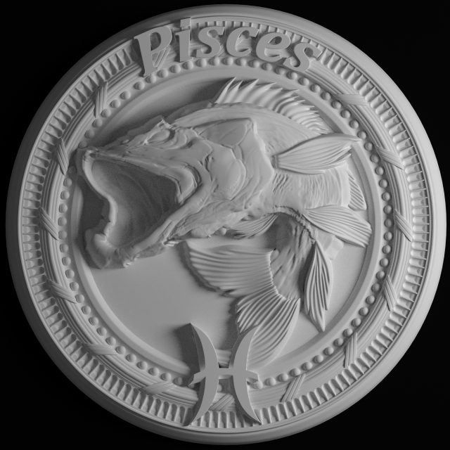 pisces 3Dモデル .c4d .max .obj .3ds .fbx .stl .blend 