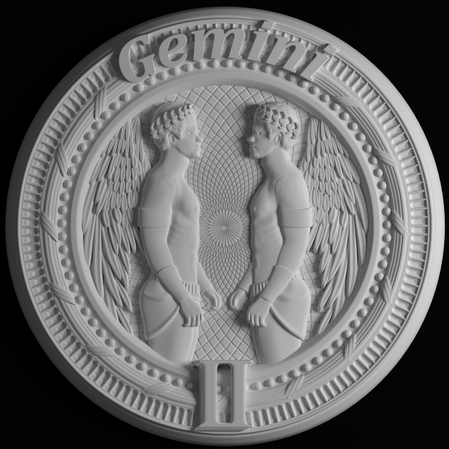 gemini 3D-Modell .c4d .max .obj .3ds .fbx .stl .blend 