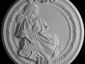 Vergine Modello 3D
