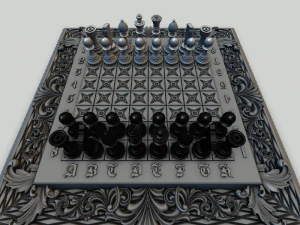 eenvoudig schaken 3D Model