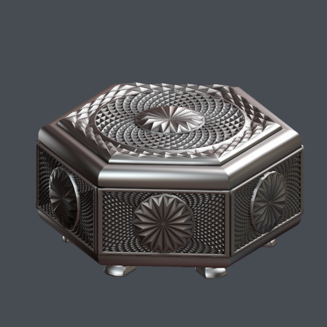 box 3D Модель .c4d .max .obj .3ds .fbx .stl .blend 