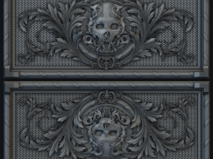 the backgamon project scull Model 3D
