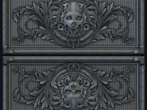 czaszka projektu Backgamon Model 3D