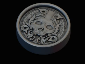 the backgamon project scull 3D Model