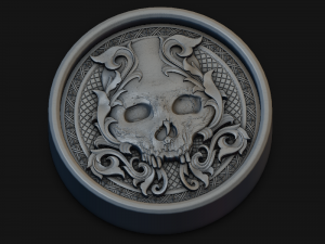 the backgamon project scull 3D Model