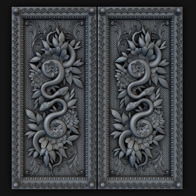 the backgamon project sneke Modello 3D .c4d .max .obj .3ds .fbx .stl .blend 