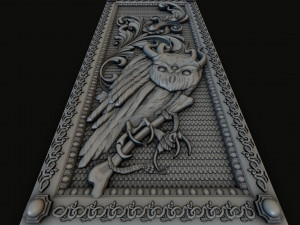 project backgammon with owl Model 3D