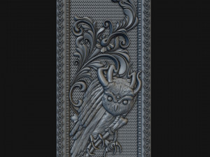 project backgammon with owl Model 3D