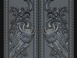 project backgammon with owl Model 3D