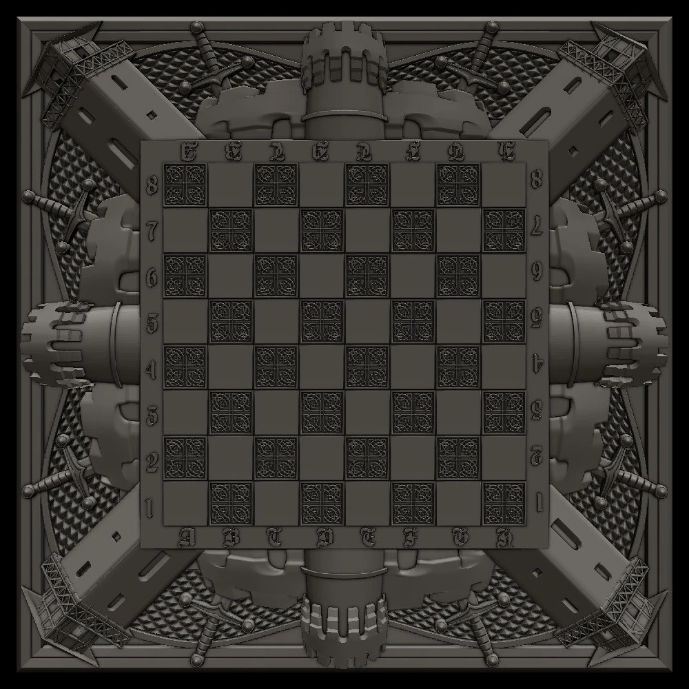 chess 2 3D Model .c4d .max .obj .3ds .fbx .stl .blend 
