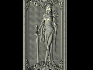 the backgamon project armor girl 3D Model
