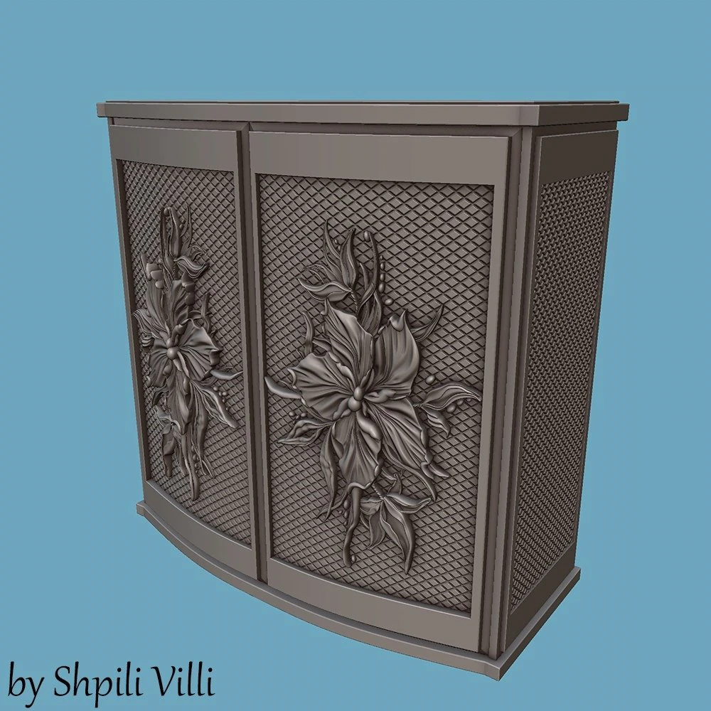 dresser 3D Model .c4d .max .obj .3ds .fbx .stl .blend 